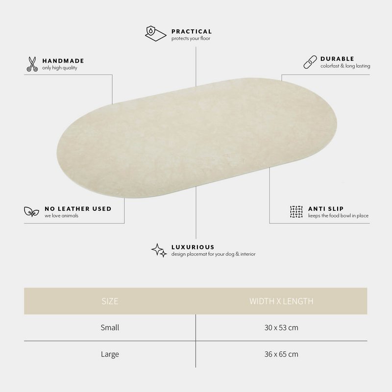 Fressnapf Tischset DOGA Stone white