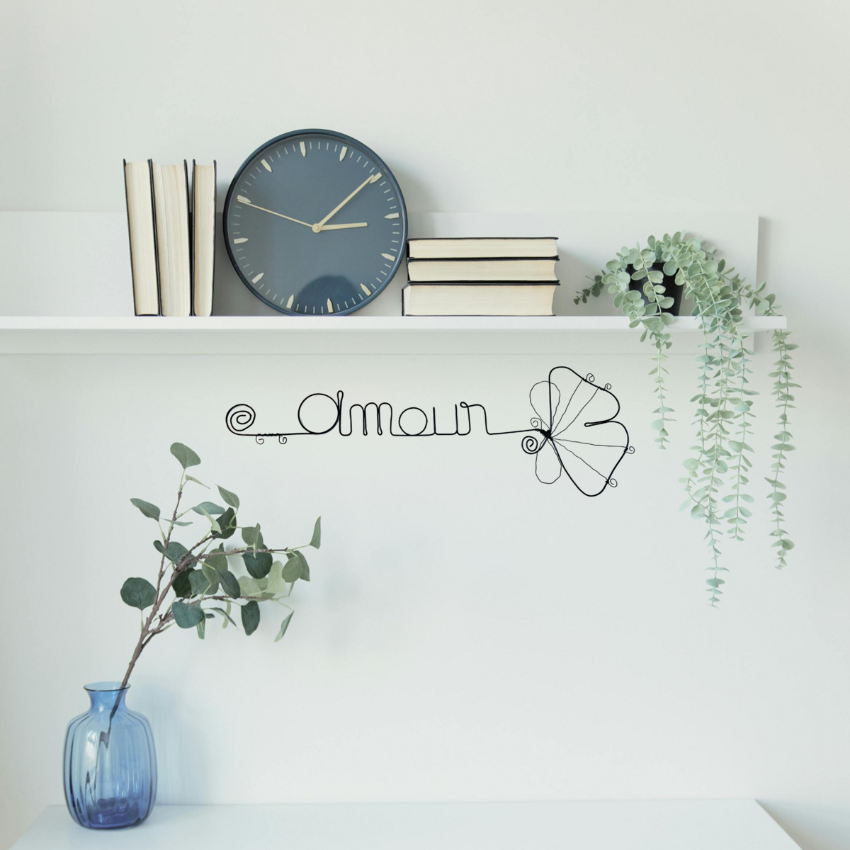 Ginkgo flower - "Love" - ​​Wire wall decoration