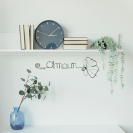 Ginkgo flower - "Love" - ​​Wire wall decoration