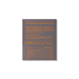 CHOCQLATE chocolat bio AMANDE