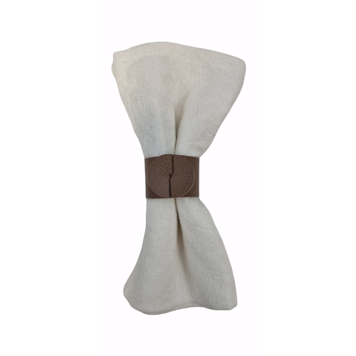 Servilletero Skinnatur | cuero reciclado | 4 cm de diámetro