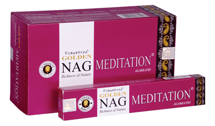 Golden Nag Meditation Incense 15 Grams