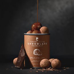 12x Nocciola - Cioccolato fondente con caramello e cacao - Mini 60g