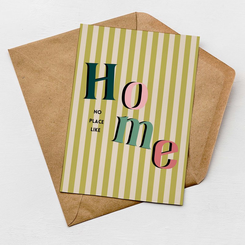 Ningún lugar como tarjeta casera | Nuevo hogar Tarjetas de felicitación