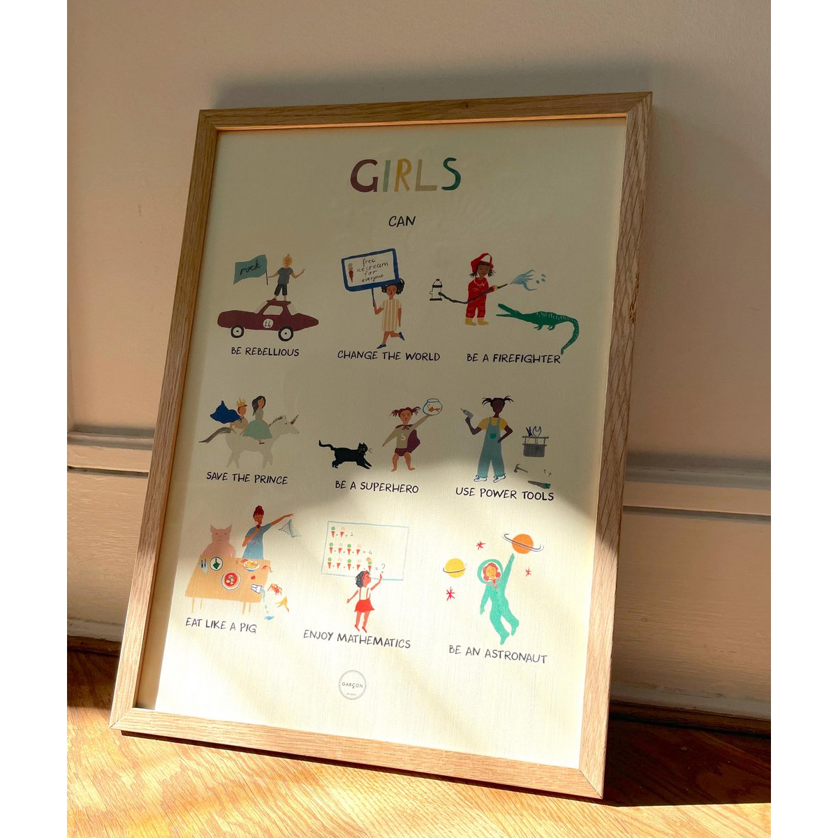 Poster „Girls can“ im A3-Format