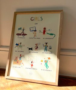 Poster ‘Meisjes kunnen’ A3 formaat