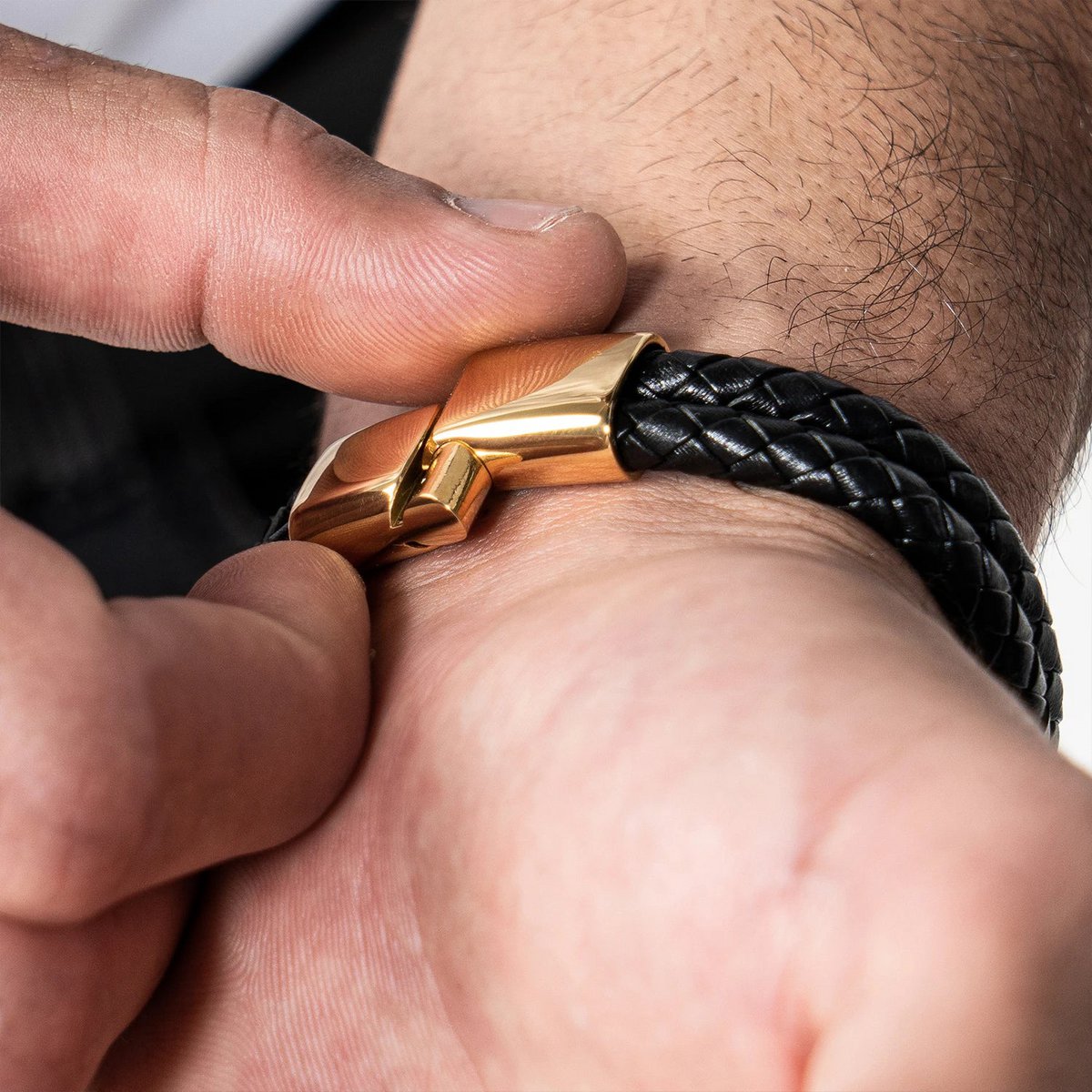 Leather bracelet "Double"