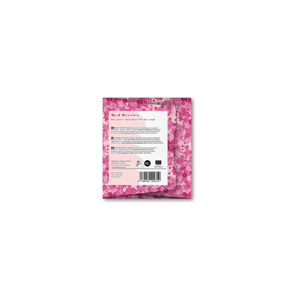 Schokolade mit roten Beeren 49 %