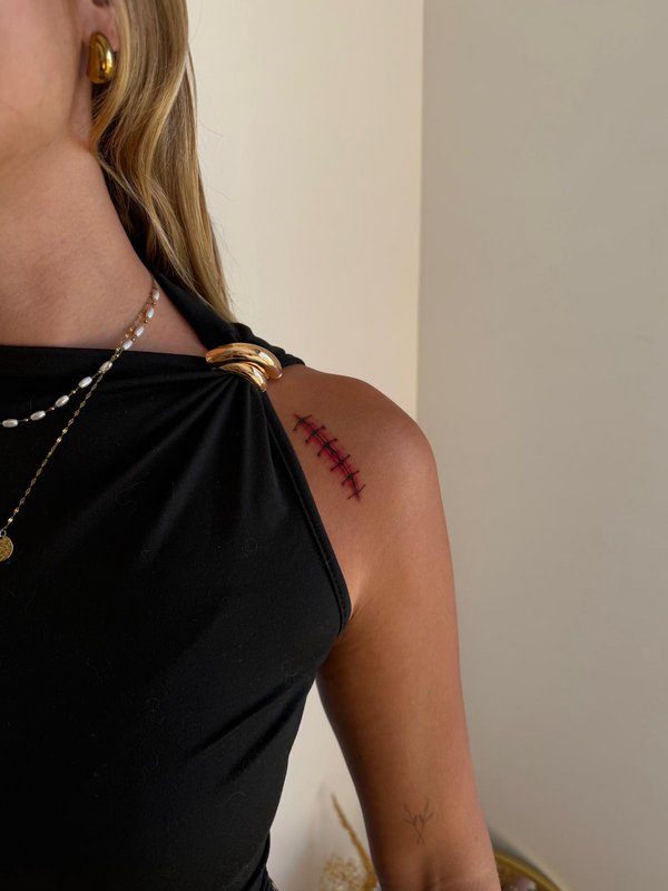 Tijdelijke tattoo: Halloween-litteken x5