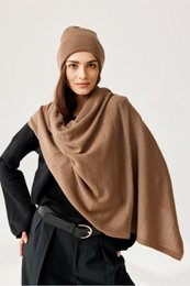 Gorro NAOMI - 100% lana merino - camel