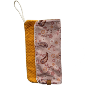 Pacifier cloth Paisley - Ocher