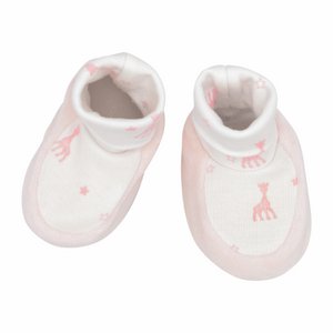 Sophie the giraffe slippers pink 0-1M in gift box