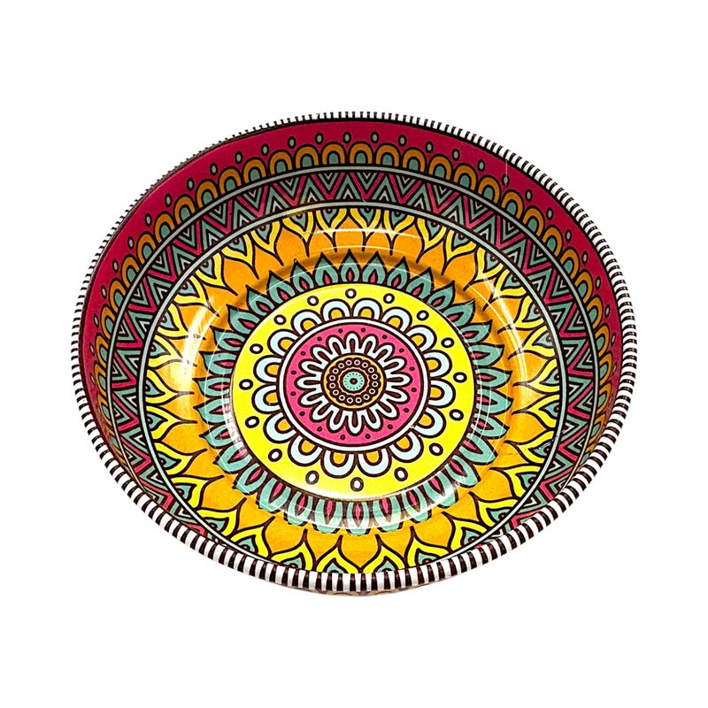 Metalen kom - Mandala 4 - Medium - 9 cm