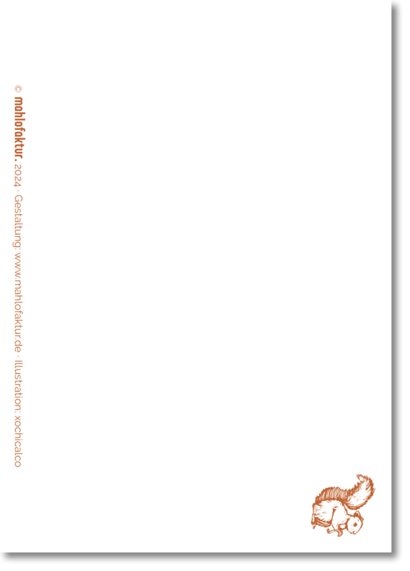 Postkarte „Eichhörnchen“ 