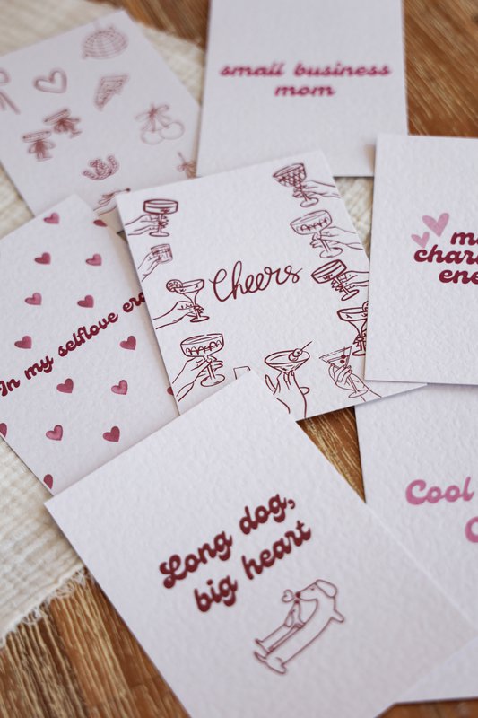 Postcard Cool Moms Club! Pink