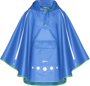 Rain Poncho foldable - blue