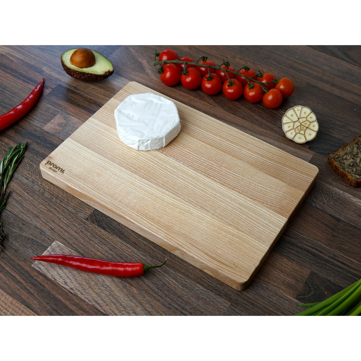 Planche à découper en bois de frêne naturel dur 3 tailles