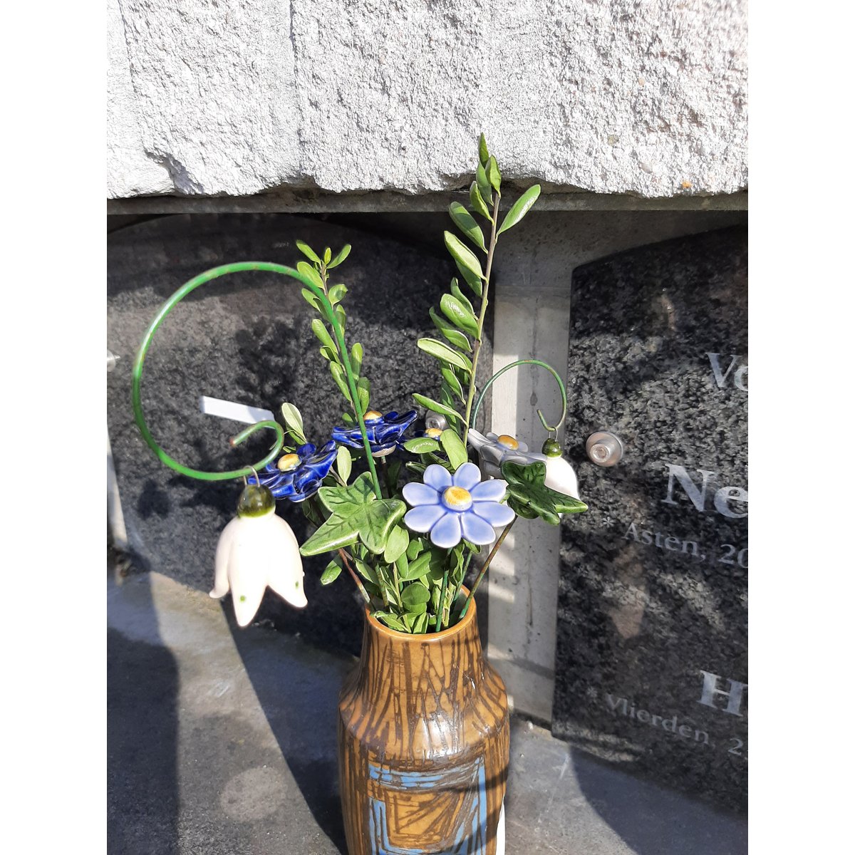 Daisy blue small 3.5 cm