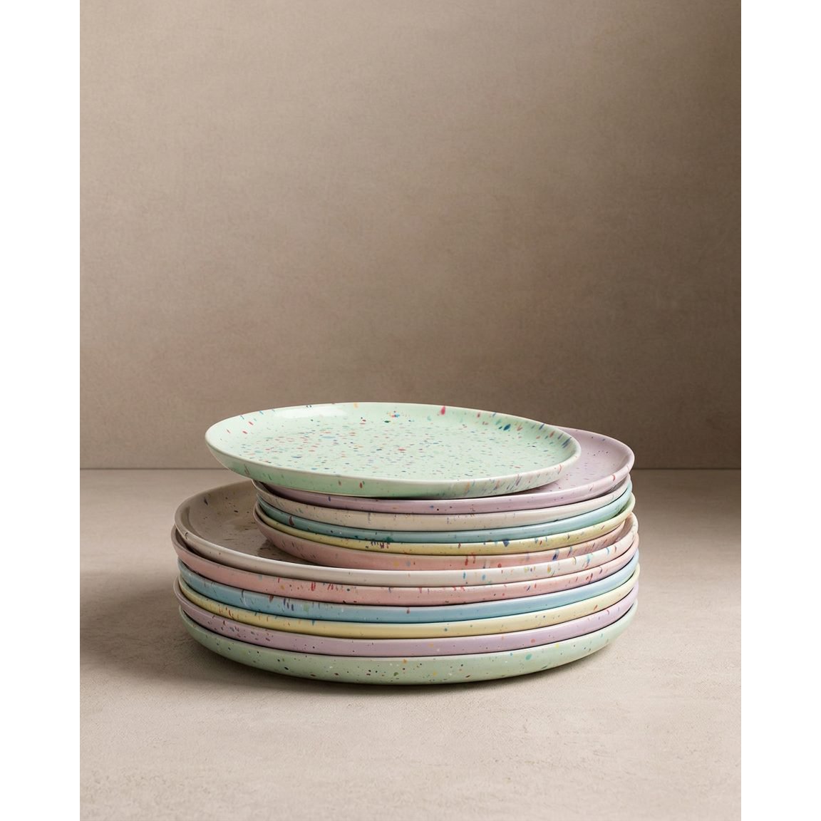 New Party Dinner Plate 27cm - Mix 6 Pieces