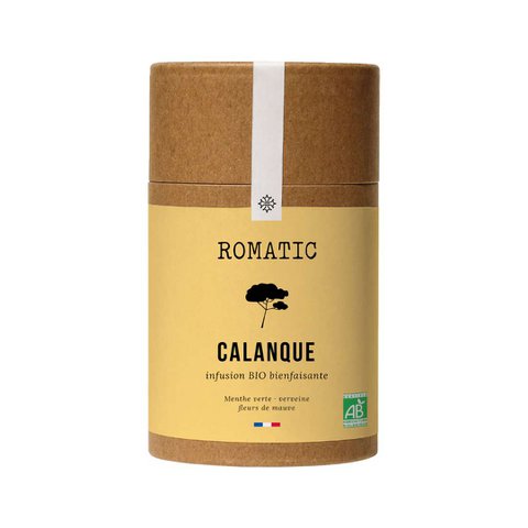 CALANQUE organic infusion 20g - spearmint - verbena - mallow flowers