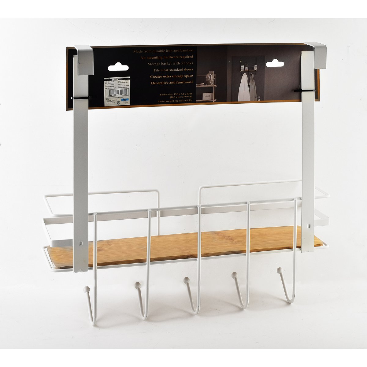 CARL WHITE Estante de baño 42,5x11xh40cm, cabina suspendida