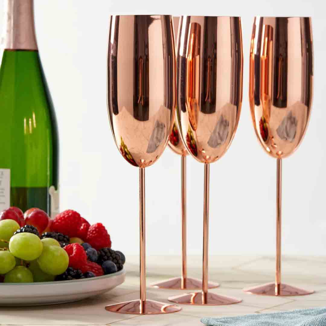 Champagne flute Rose 4x28,5cl