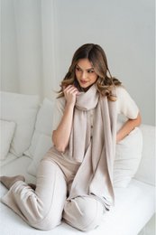 VERO kasjmier sjaal - beige