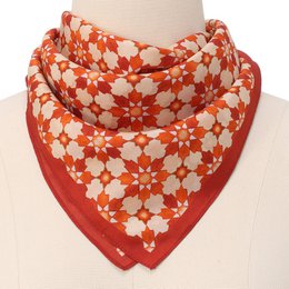 Silk Neckerchief Orange Islamic Art Print
