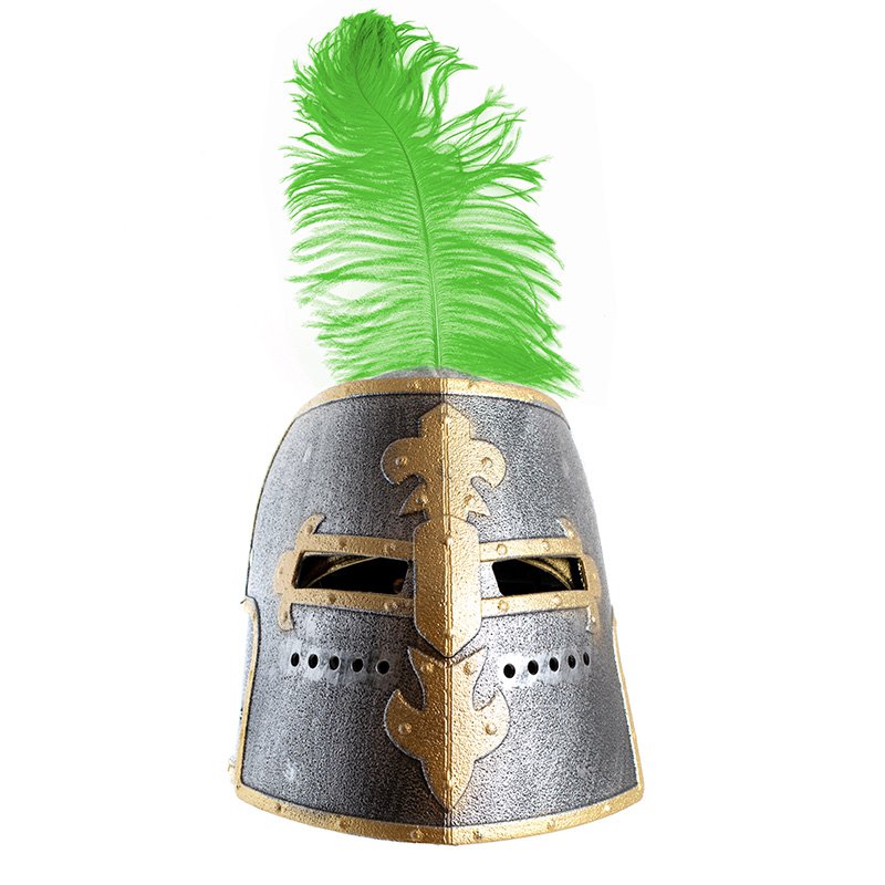 TEMPLAR HELMET WITH LID IMP + FEATHER COLOR - ST945F