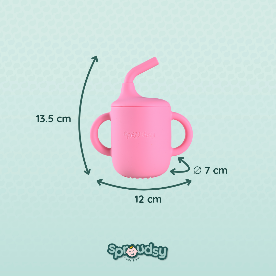 Taza de entrenamiento para bebé con pajita – Space