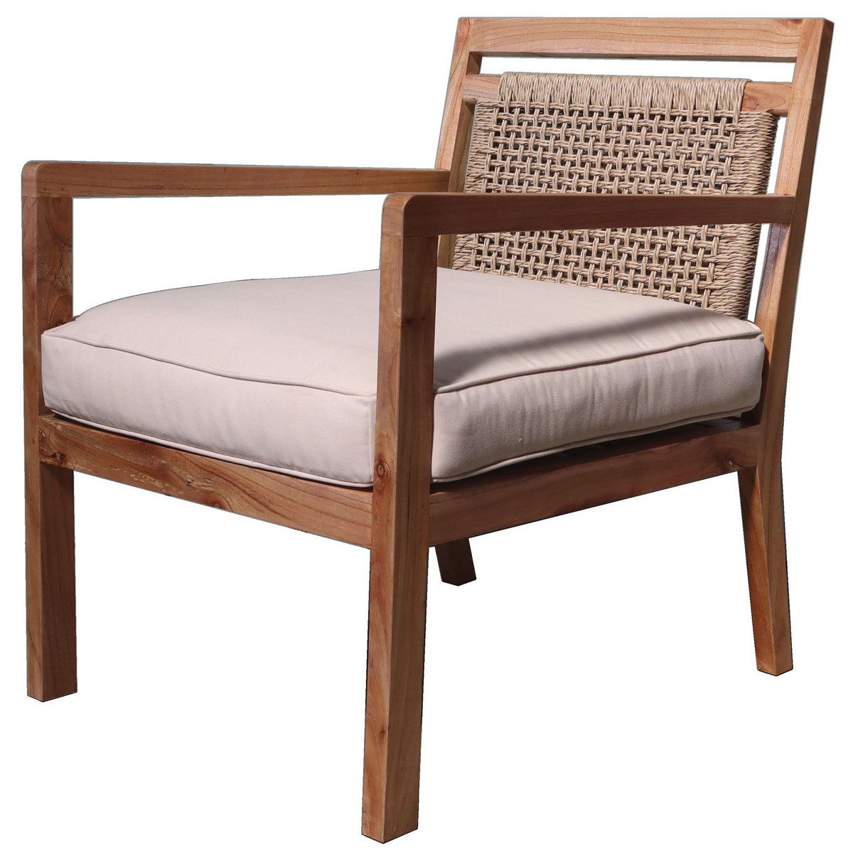 BUTACA MINDI POLIESTER 60X84X85 NATURALNY MB207996