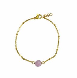 Armbånd Chalcedon - Guld