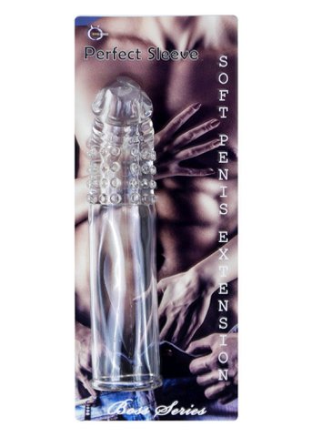 Boysoftoys - 26-00150 - Penis -Extender - Flexibel -Gel - Penishülse klar - Lenght 13,5 cm - Clear Box