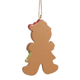 Kersthanger Gingerbread man 5x1x8 cm Bruin Polyresin Kerstboomversiering