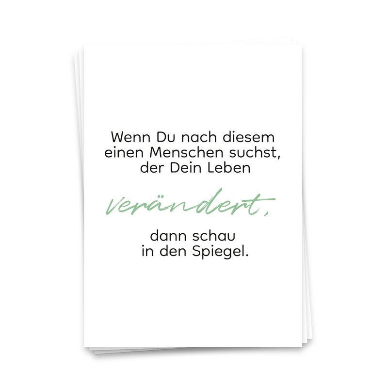 If you are looking for this one person who changes your life - postcard 10 Set