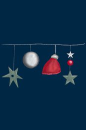 Packung Weihnachtskarten (3x9cm)