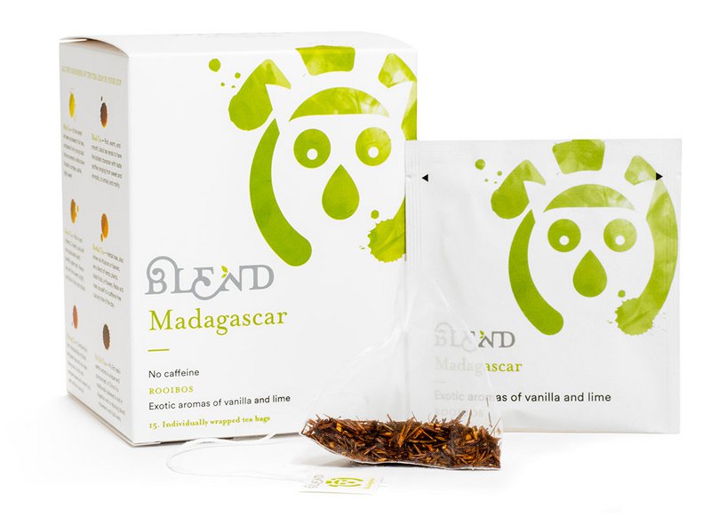 Madagaskar (Roobos, Vanilje, Lime) - 15 Pyramid Box
