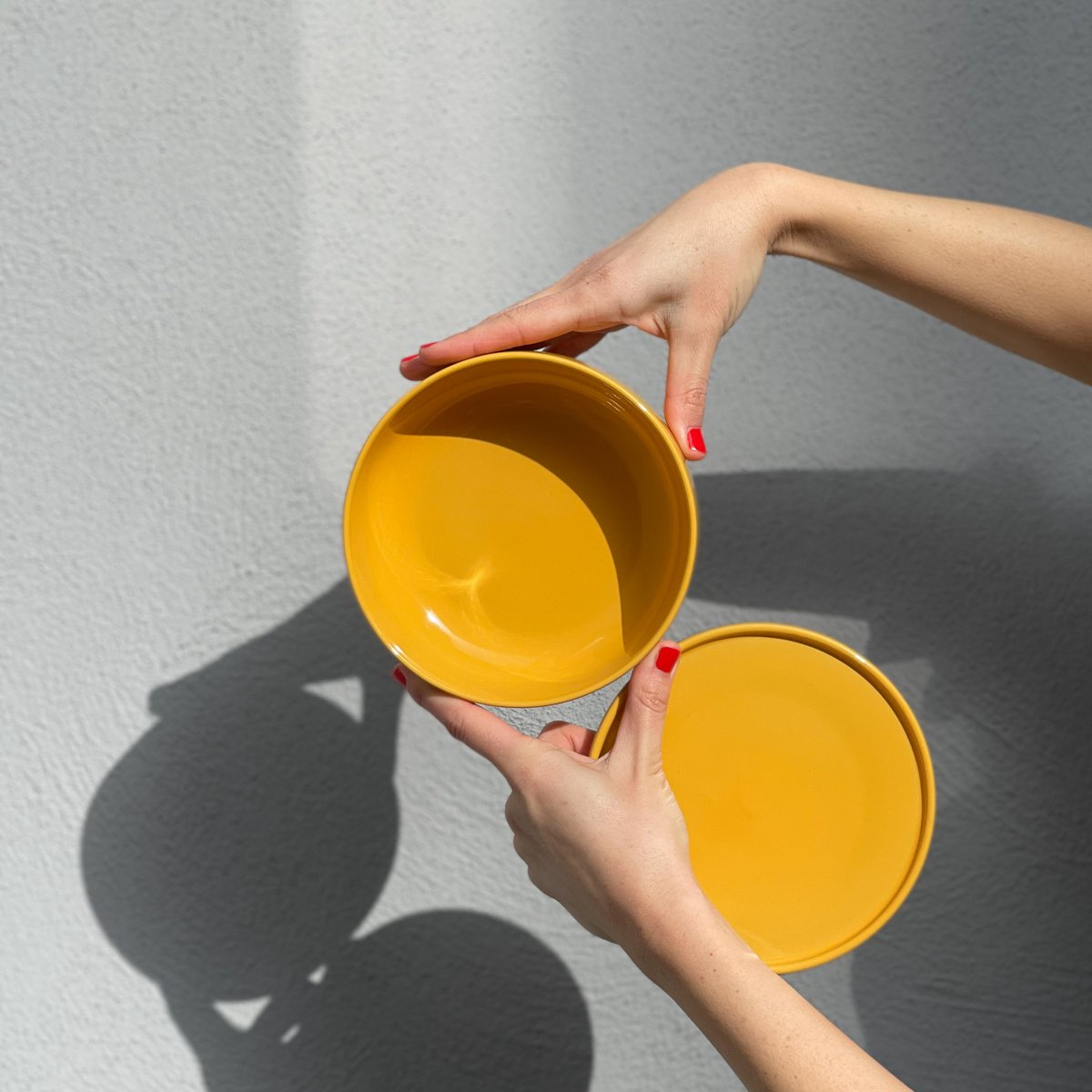 Miska 16 cm Malwa - żółta - 600 ml