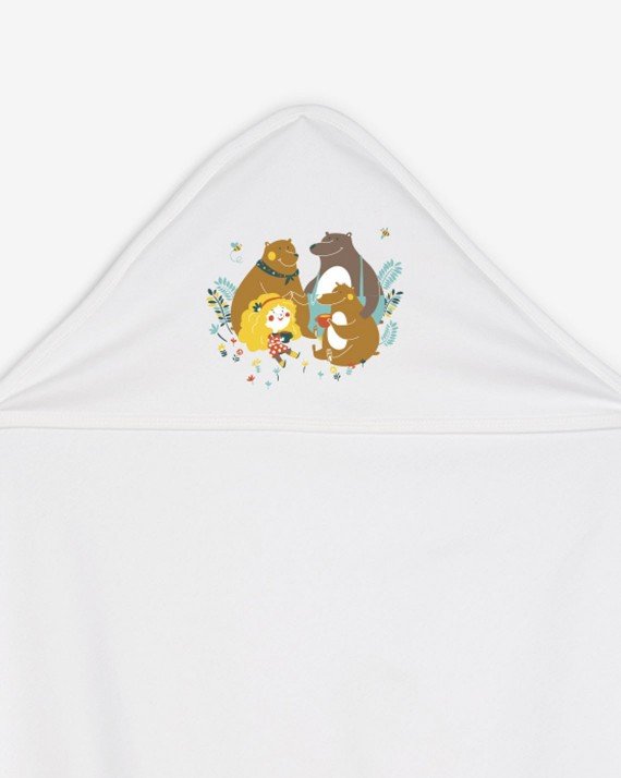 Boucle d'Or bath cape 100% organic cotton certified OEKO-TEX