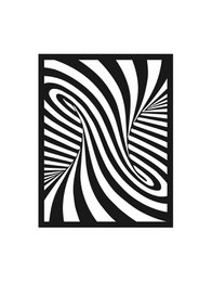 Zebra metal vægkunst af Jacques