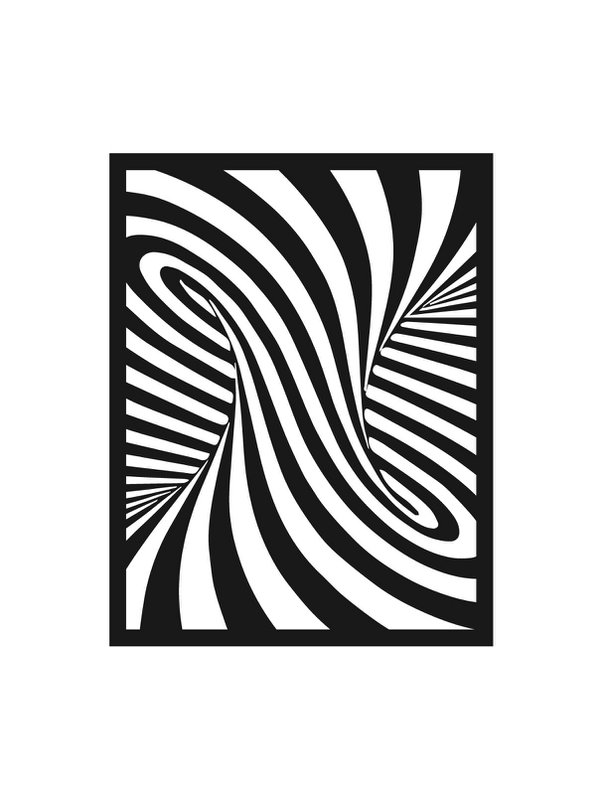 Arte da parete in metallo Zebra di Jacques