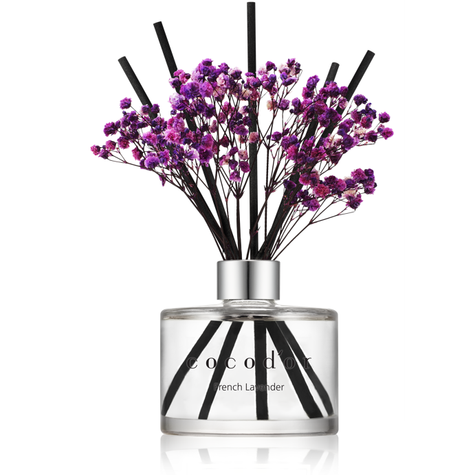 Cocodor Flower diffuser_ GARDEN LAVENDER_120ml & 200ml_PURPLE flowers