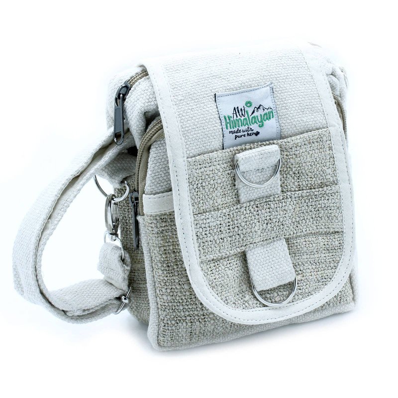 Bolsa de viaje de algodón y cáñamo natural Body-Cross