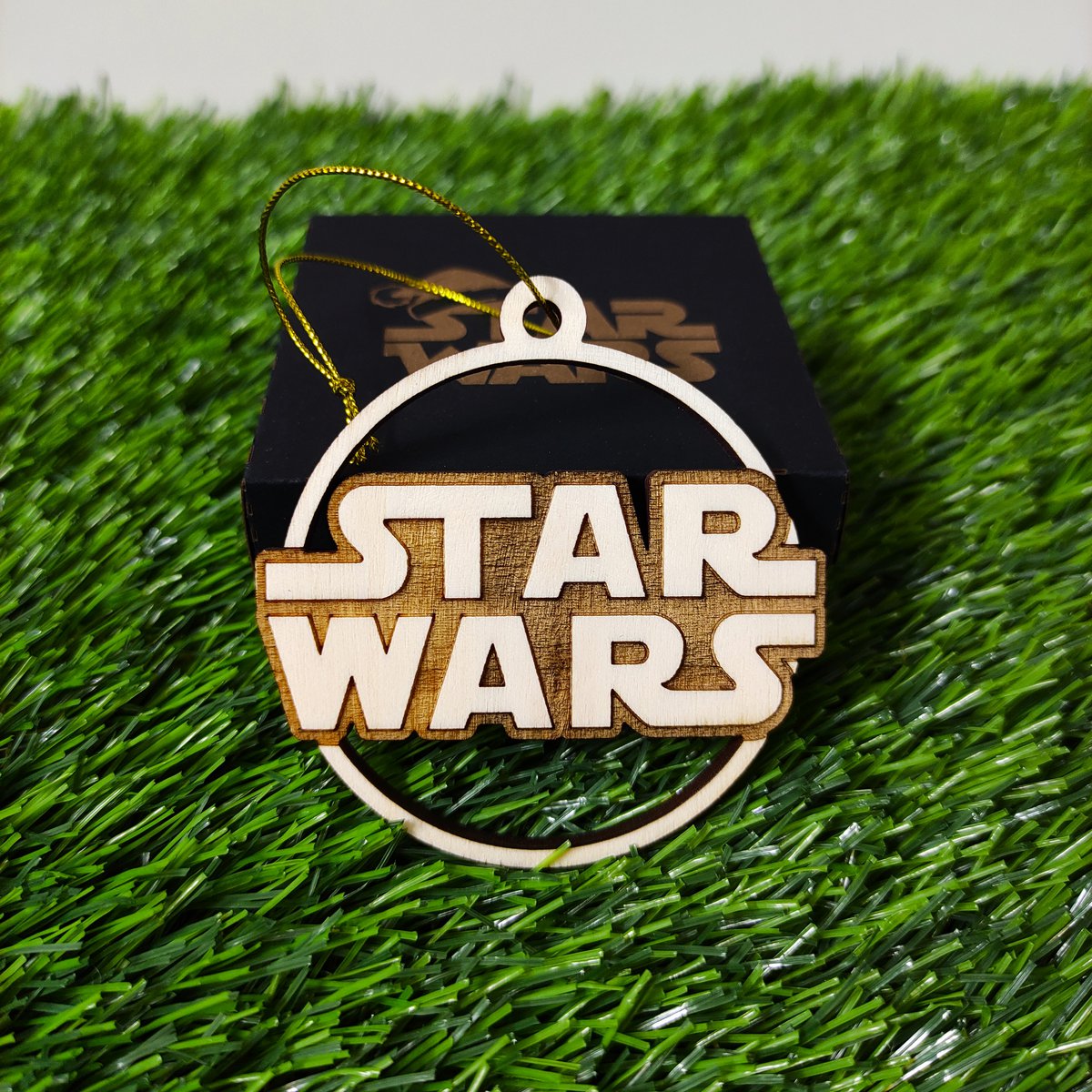 Zestaw 6 drewnianych ozdób choinkowych Star Wars, prezent dla nerdów i maniaków, ozdoby choinkowe, wystrój domu, ekologiczne dekoracje świąteczne, postacie