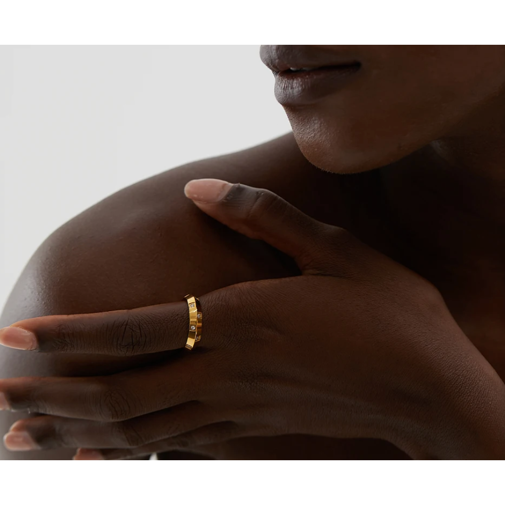 Cherethims - Concave Gold Ring