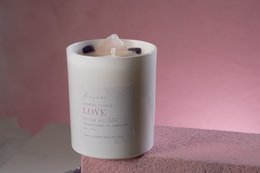 AMOUR - Bougie parfumée en cristal