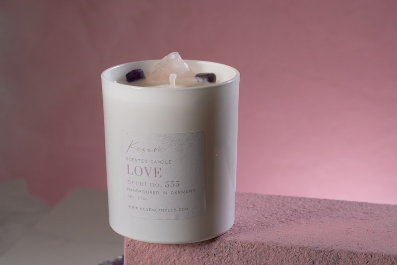 LOVE - Vela perfumada de cristal