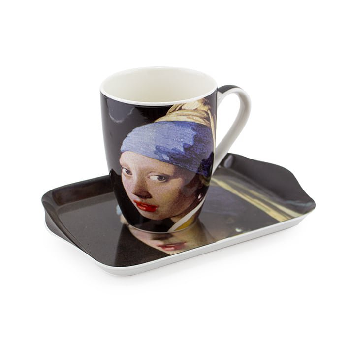 Set: Mug & tray, Girl with the Pearl, Vermeer