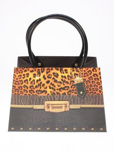 Giftbag tijgerprint klein