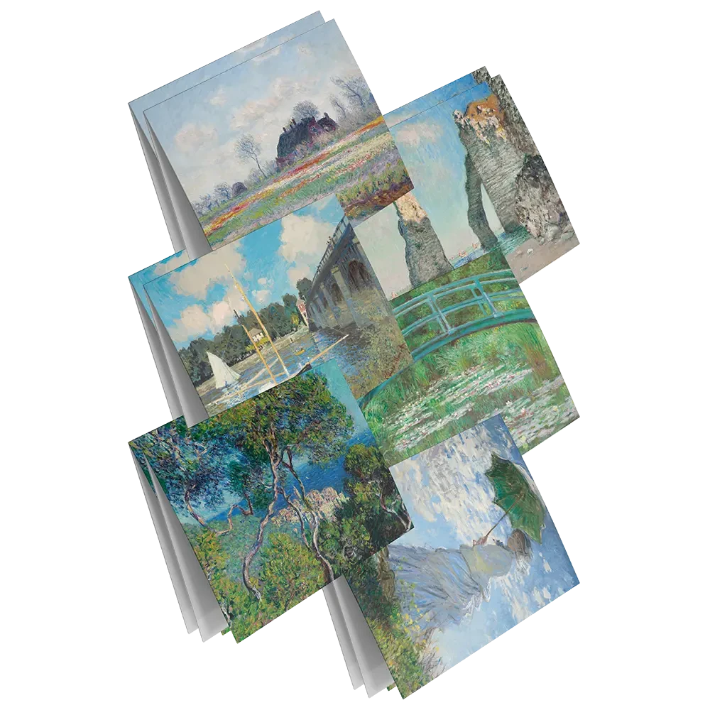 Jeu de cartes de voeux Claude Monet
